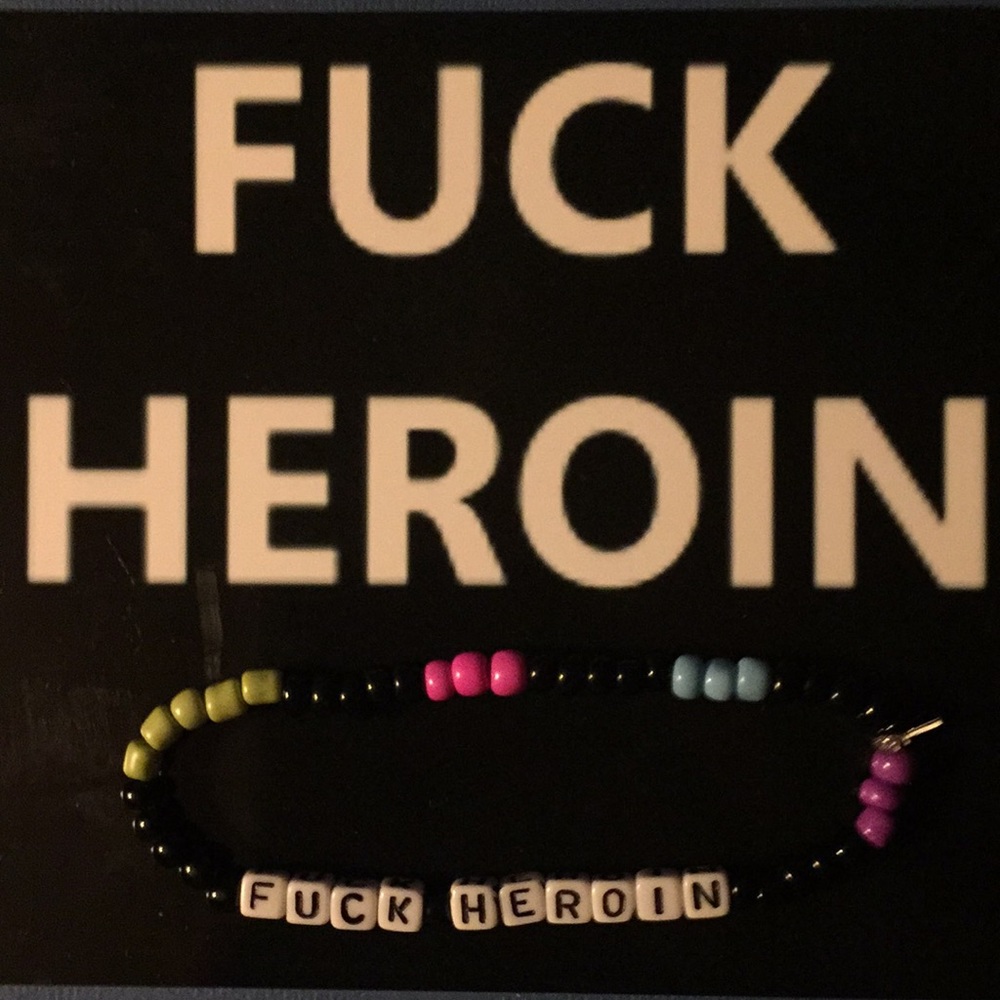 Fuck Heroin Bracelet